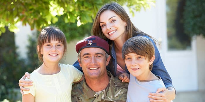 A military family prepared for moving with InterWest