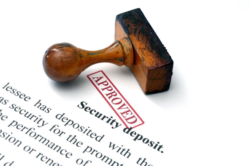 Moving security deposit